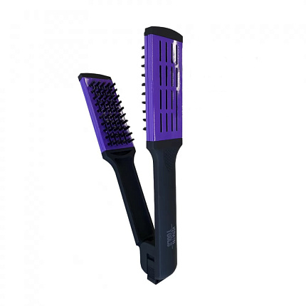 Keratin Tools Расческа зажимная с жёсткой щетиной фиолетовая